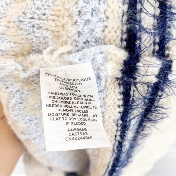 Caslon Fair Isle Off Shoulder Knit Sweater - Picture 10 of 11